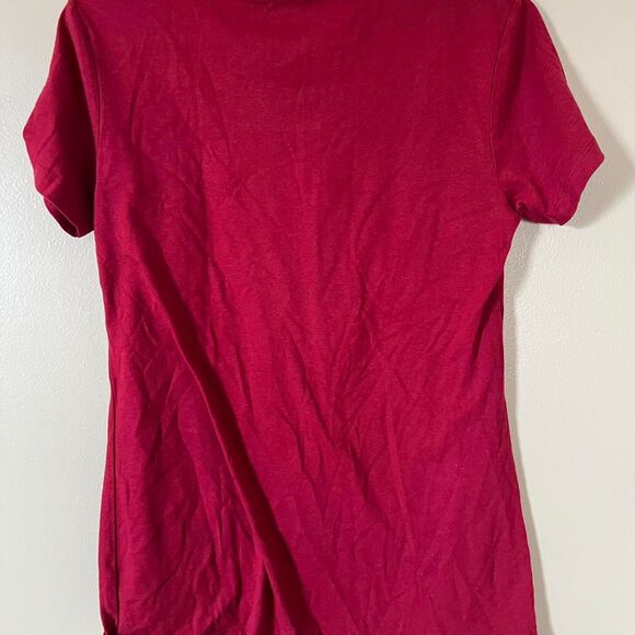 Disney "Don't Wine Grab a Stein" Women's Burgundy and Red T-shirt Size L - Picture 4 of 4